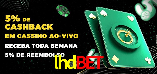 Promoções do cassino ao Vivo lhdbet
